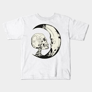 skull and moon Kids T-Shirt